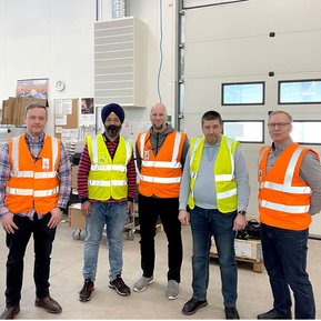 Mr. Kari Ulmanen from Normet Oy and Mr. Rakesh Kapoor from Normet Group Faridabad, India visiting Vieremä factory on March 2023.